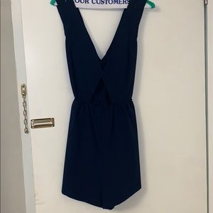 Dry cleaned navy romper